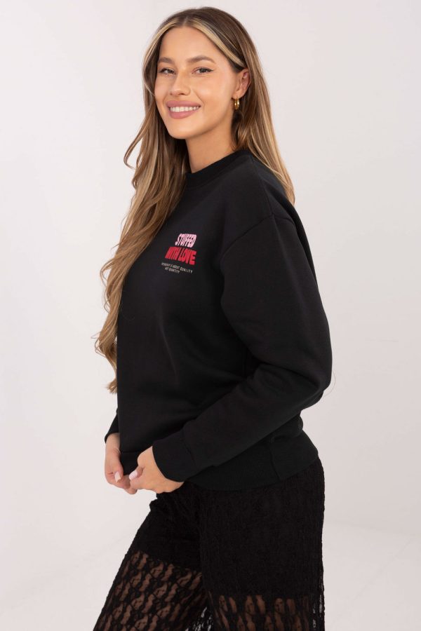 Grey Sweatshirt in Sweatshirts For Women with Cotton and Polyester
