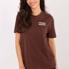 1107028 Brown T-shirt in Women`s Tops, T-shirts, Singlets with Cotton