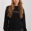 Black Blouse in Women`s Blouses, Tunics with Cotton and Spandex