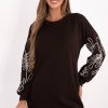 Brown Daydress in Day Dresses with Spandex and Viscose