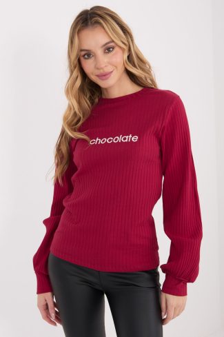 Red Blouse in Women`s Blouses, Tunics with Cotton and Spandex