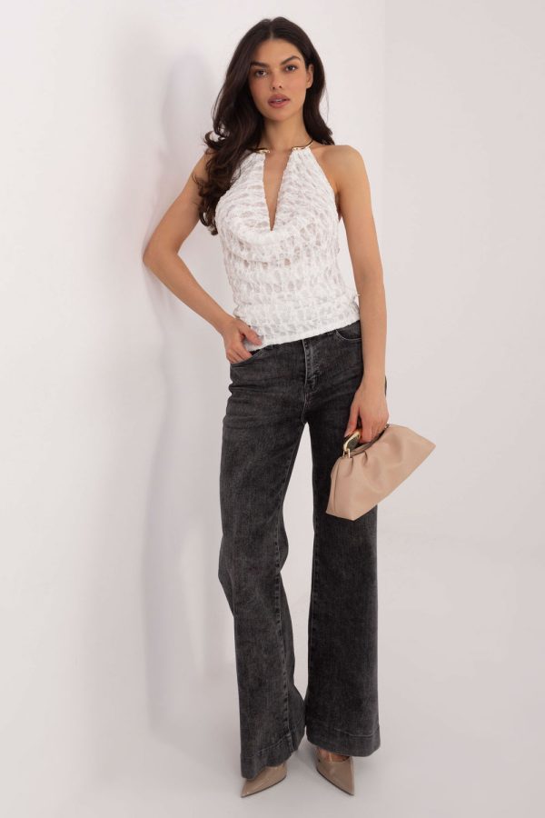 white Top model 222438 Italy Moda