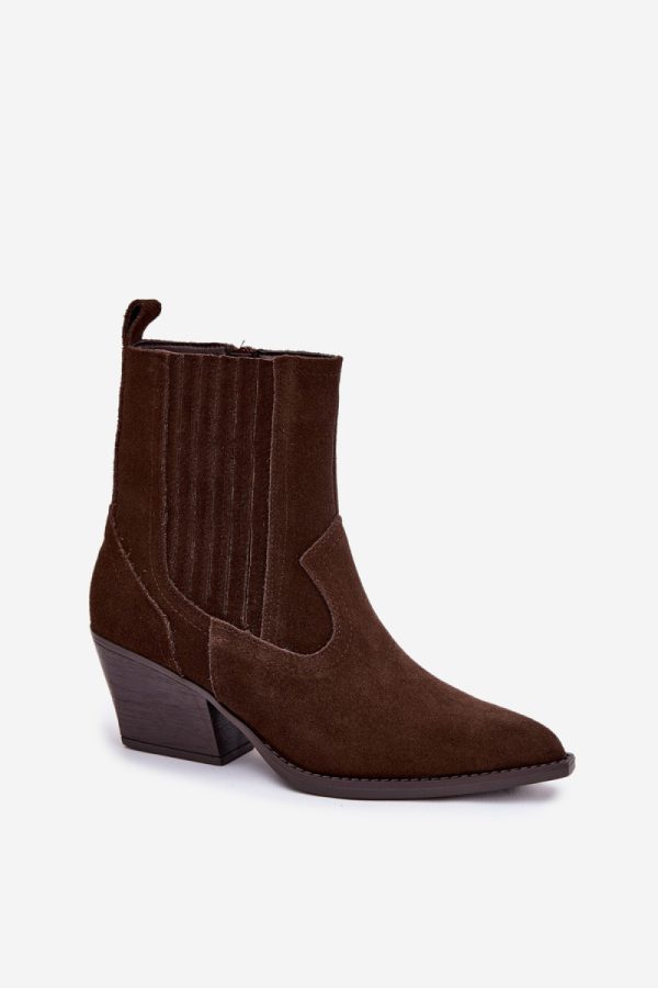 brown Heel boots model 222486 Step in style