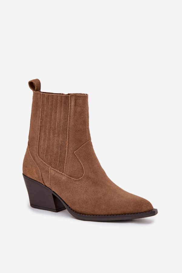 brown Heel boots model 222488 Step in style