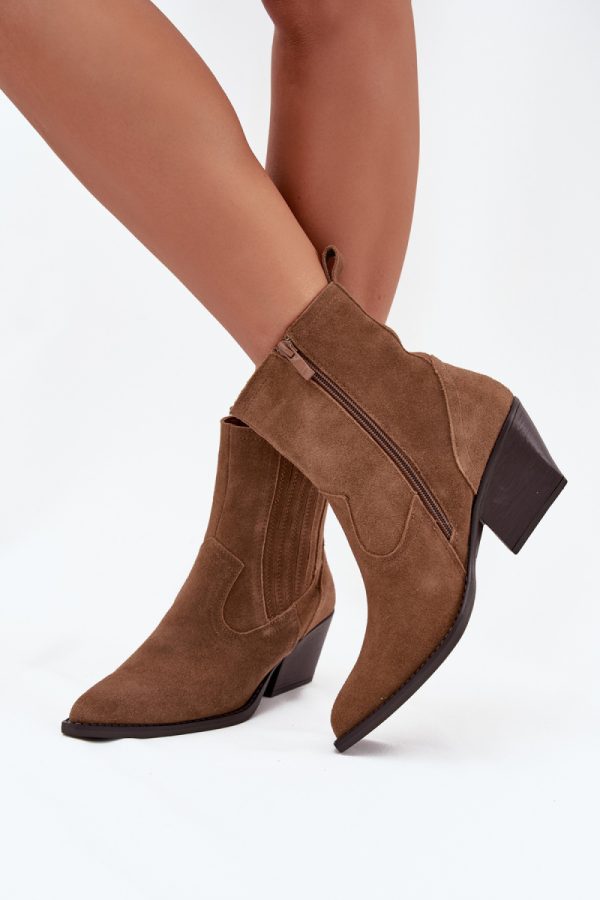 brown Heel boots model 222488 Step in style