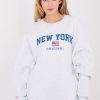 Grey Sweatshirt in Sweatshirts For Women with Cotton and Spandex