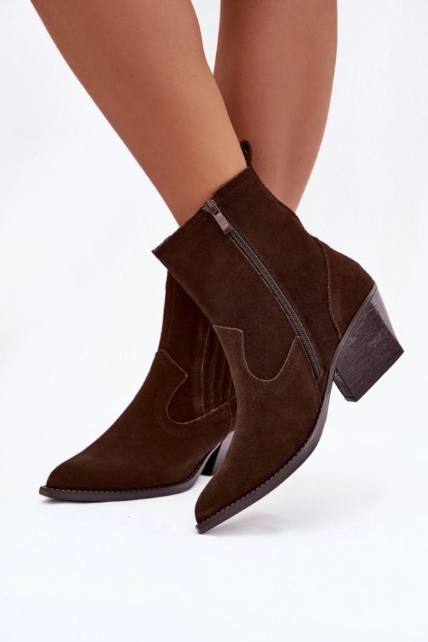 brown Heel boots model 222486 Step in style