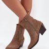 Beige Heel Boots in Women`s Ankle Boots & Booties with Fabric, Warmers, Footbed, Upper Height and Heel Height