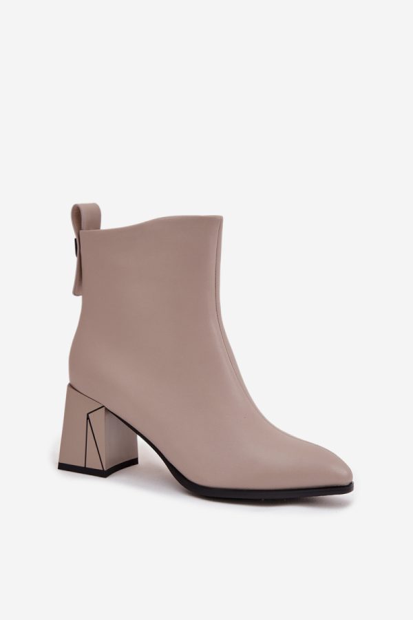 grey Heel boots model 222516 Step in style
