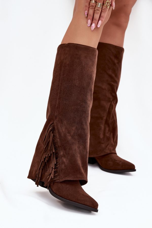 brown Heel boots model 222537 Step in style