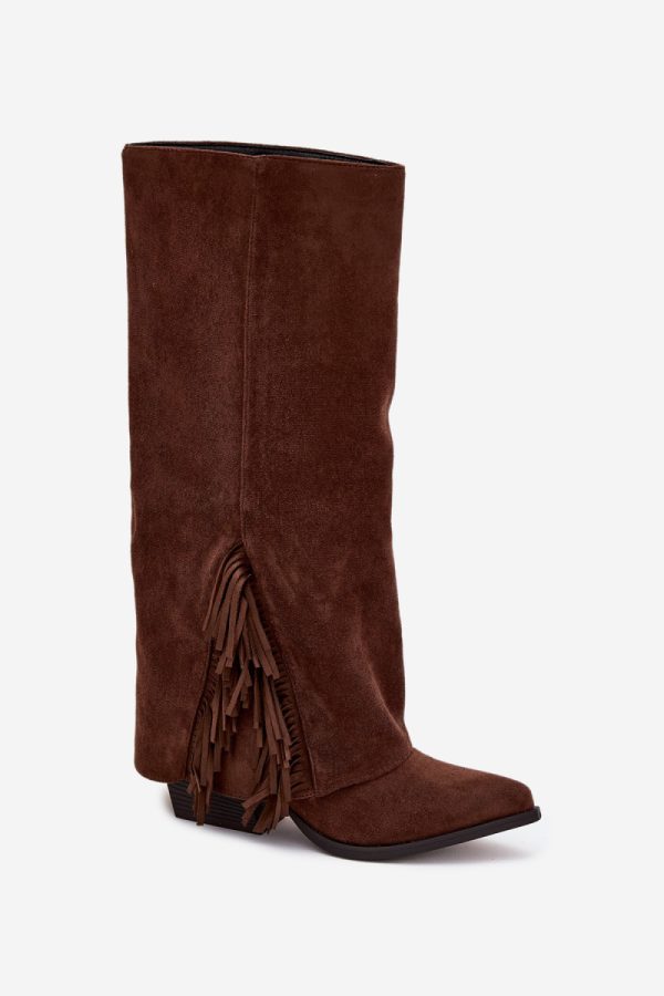 brown Heel boots model 222537 Step in style