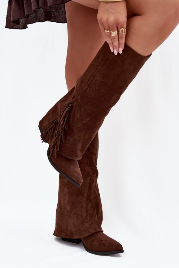brown Heel boots model 222537 Step in style