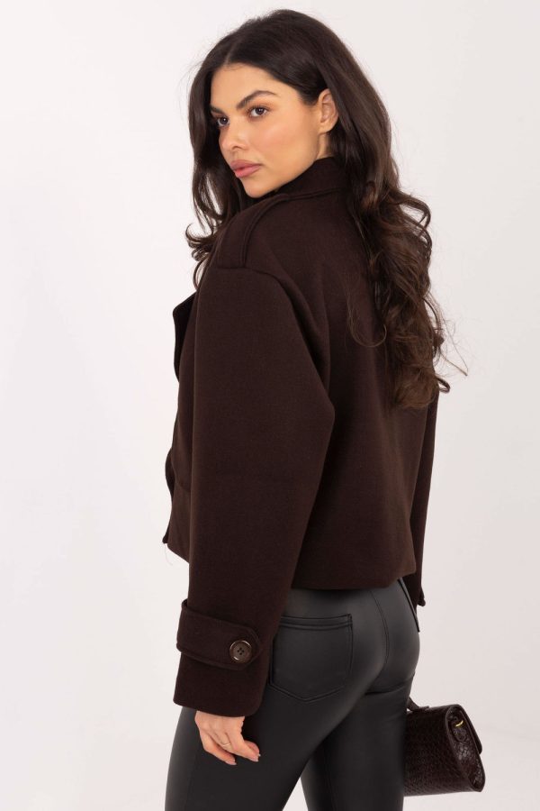 brown Coat model 222559 Rue Paris