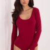 Red Shapewear Body in Shapewear Bodies For Women with Cotton and Spandex