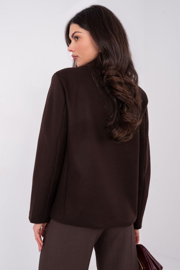 Brown Coat in Women`s Coats, Jackets with Polyester