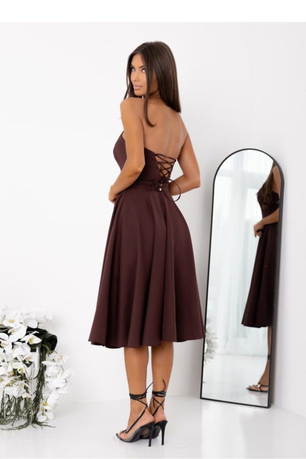 Brown Evening Dress in Evening Dresses with
