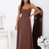 Brown Evening Dress in Evening Dresses with