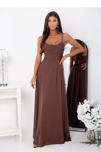 Brown Evening Dress in Evening Dresses with