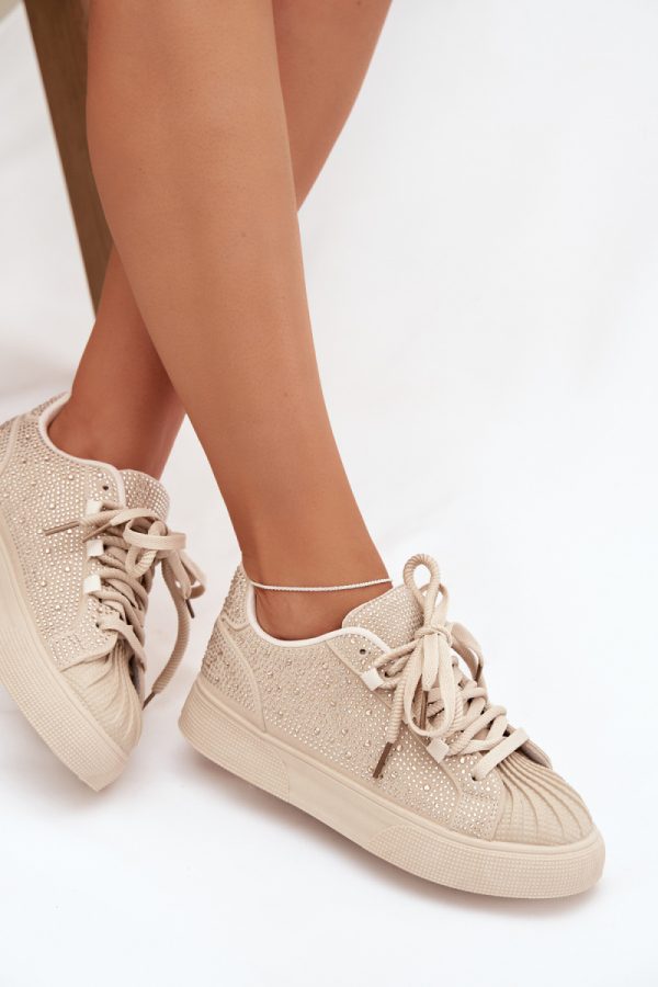 beige Sport Shoes model 222706 Step in style