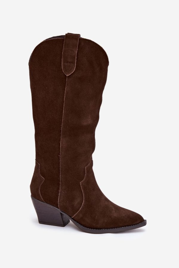 brown Heel boots model 222727 Step in style