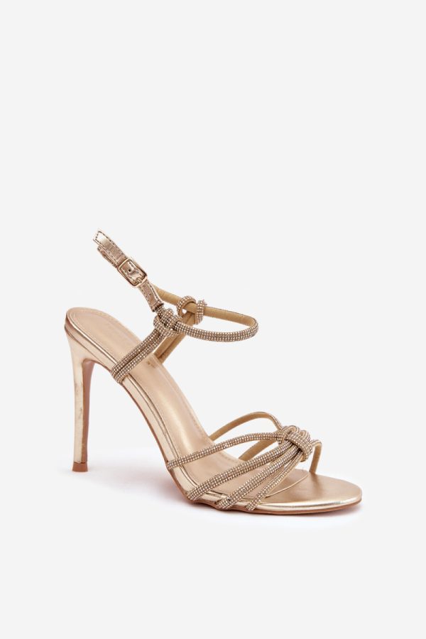 yellow Heel sandals model 222734 Step in style