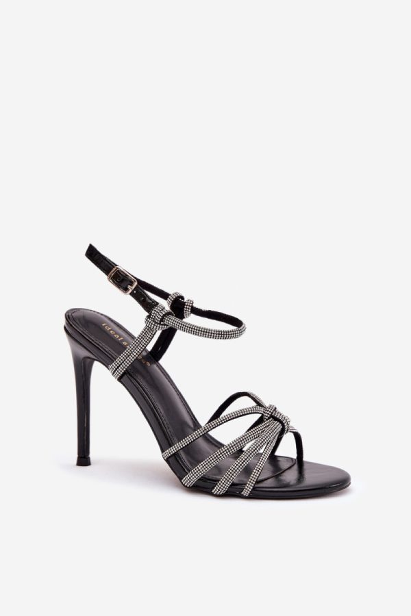 black Heel sandals model 222735 Step in style