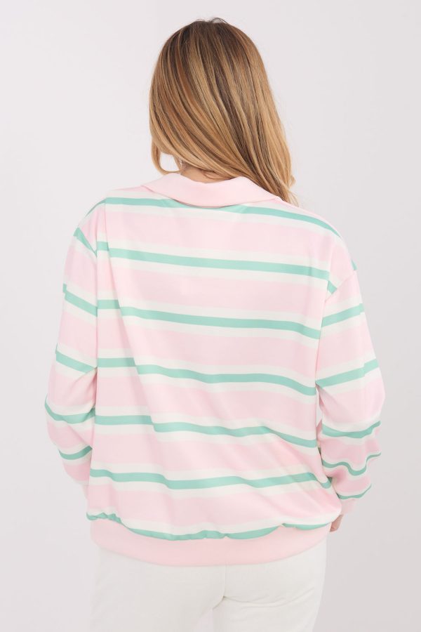 Pink Sweatshirt in Sweatshirts For Women with Spandex and Viscose