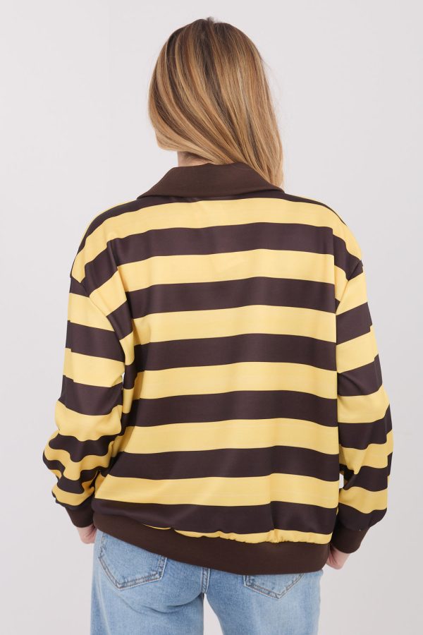 Yellow Sweatshirt in Sweatshirts For Women with Spandex and Viscose