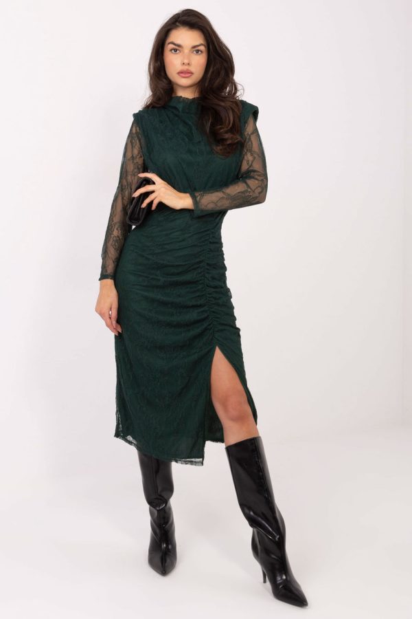 Green Evening Dress in Evening Dresses with Spandex and Viscose