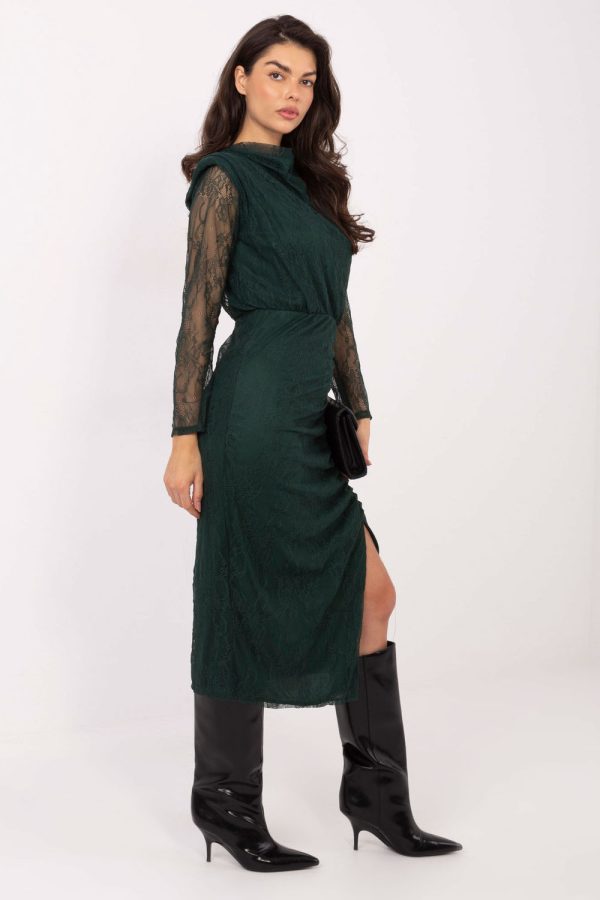 Green Evening Dress in Evening Dresses with Spandex and Viscose