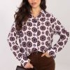Red Long Sleeve Shirt in Shirts For Women with Spandex and Polyester