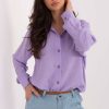 1108561 Violet Long Sleeve Shirt in Shirts For Women with Cotton