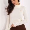 1108573 Beige Turtleneck in Sweaters, Pullovers, Jumpers, Turtlenecks, Boleros, Shrugs with Spandex, Polyester and Viscose