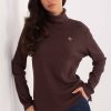 1108576 Brown Turtleneck in Sweaters, Pullovers, Jumpers, Turtlenecks, Boleros, Shrugs with Spandex, Polyester and Viscose