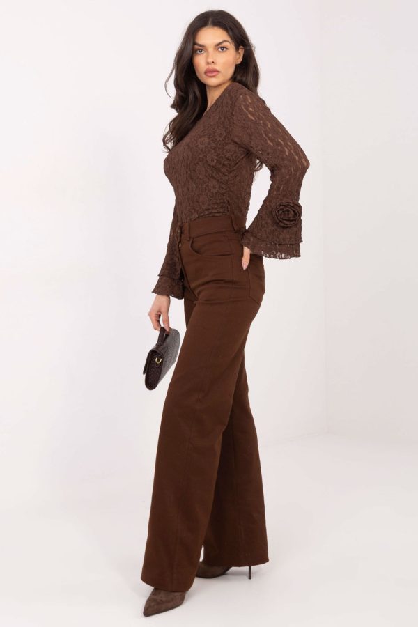 Brown Jeans in Pants, Trousers, Shorts with Cotton