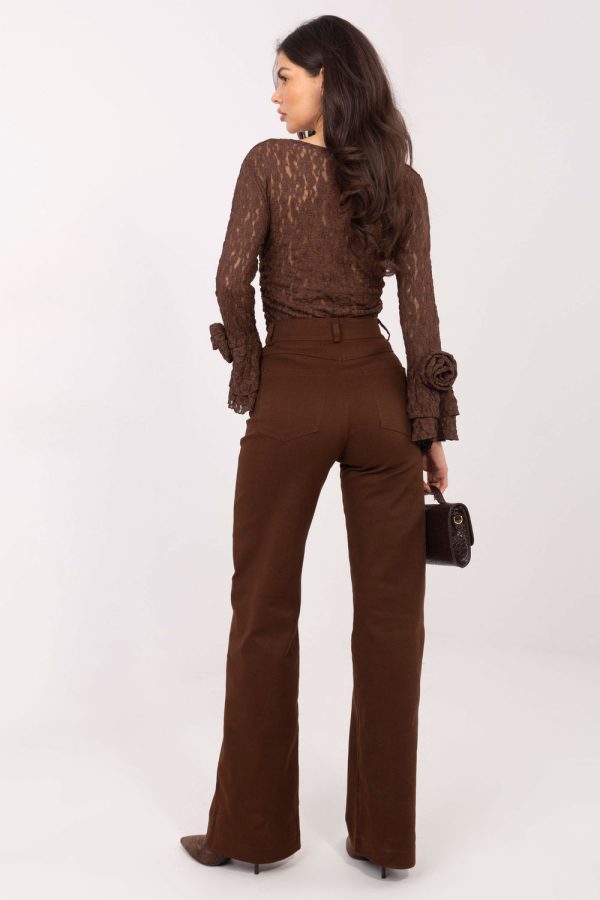 Brown Jeans in Pants, Trousers, Shorts with Cotton