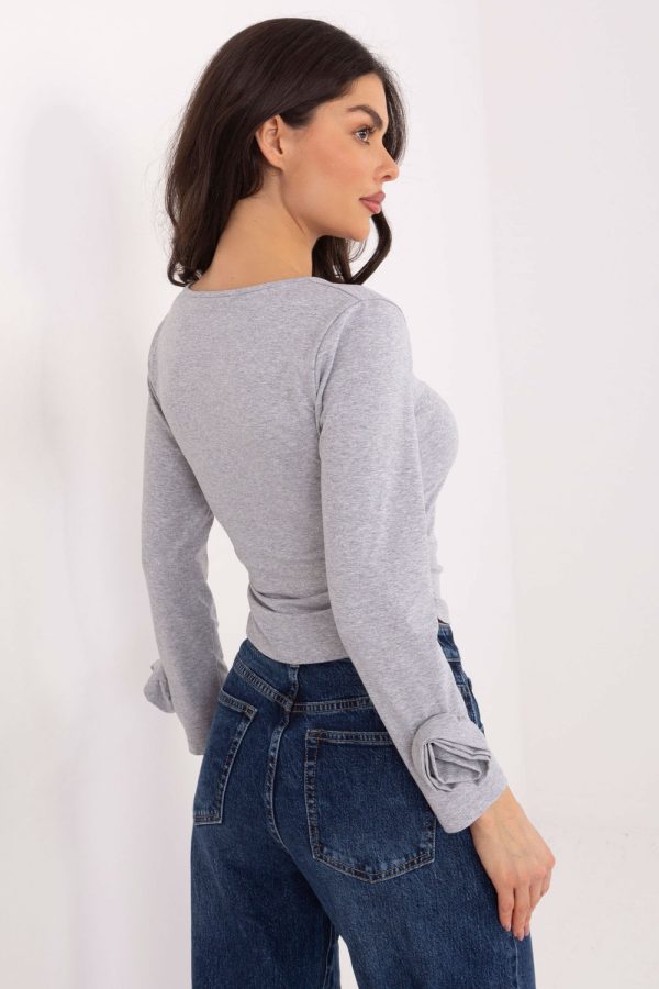 grey Blouse model 222866 Italy Moda
