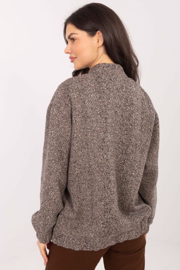 Beige Jacket in Women`s Coats, Jackets with Polyester and Wool