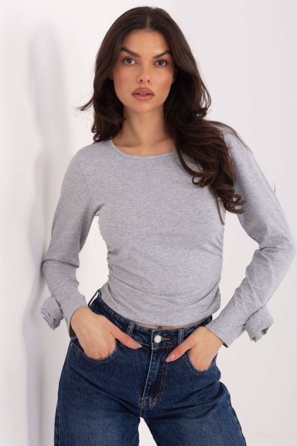grey Blouse model 222866 Italy Moda