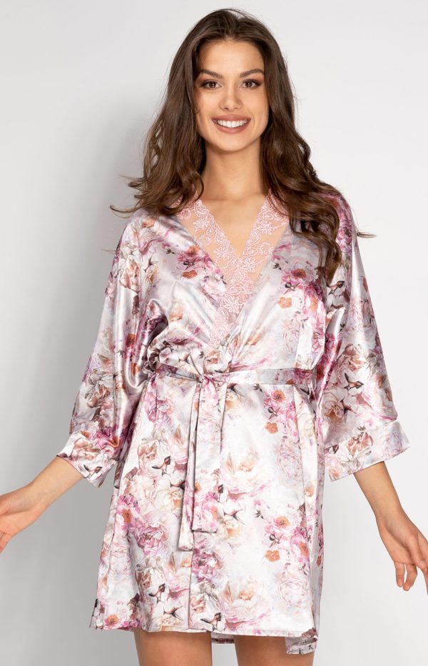 Multicolor Bathrobe in Dressing Gowns, Bathrobes For Women with Polyester