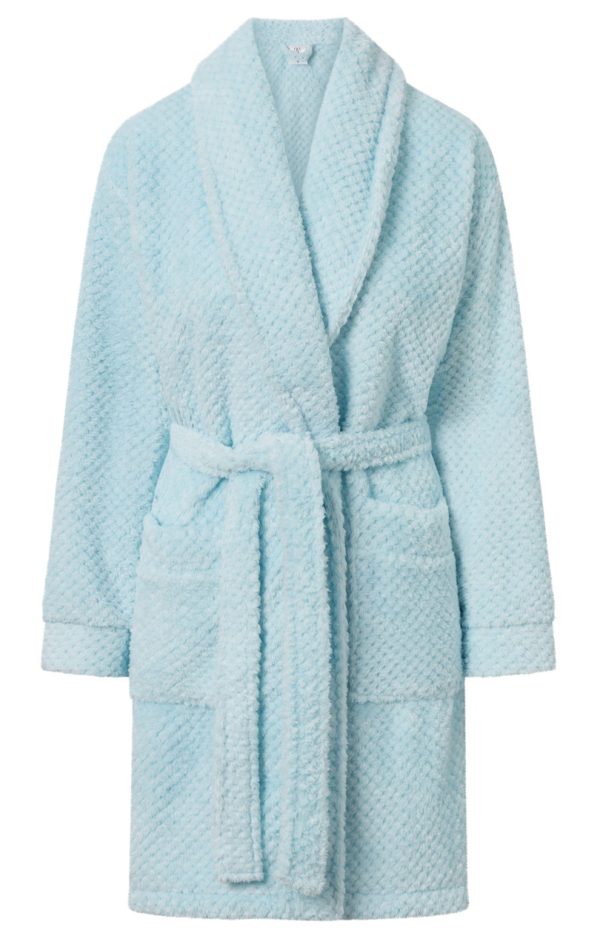 Blue Bathrobe in Dressing Gowns, Bathrobes For Women with Polyester