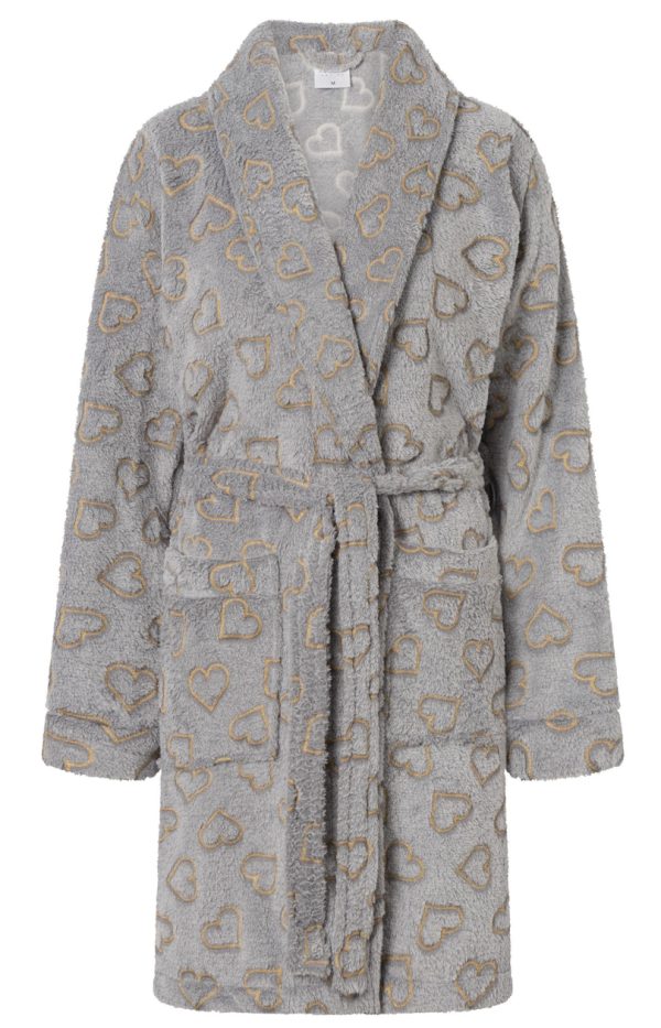 Grey Bathrobe in Dressing Gowns, Bathrobes For Women with