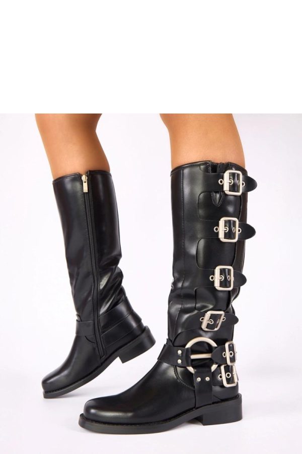 Black Thigh-Hight Boots...Fabric, Footbed, Upper Height and Heel Height