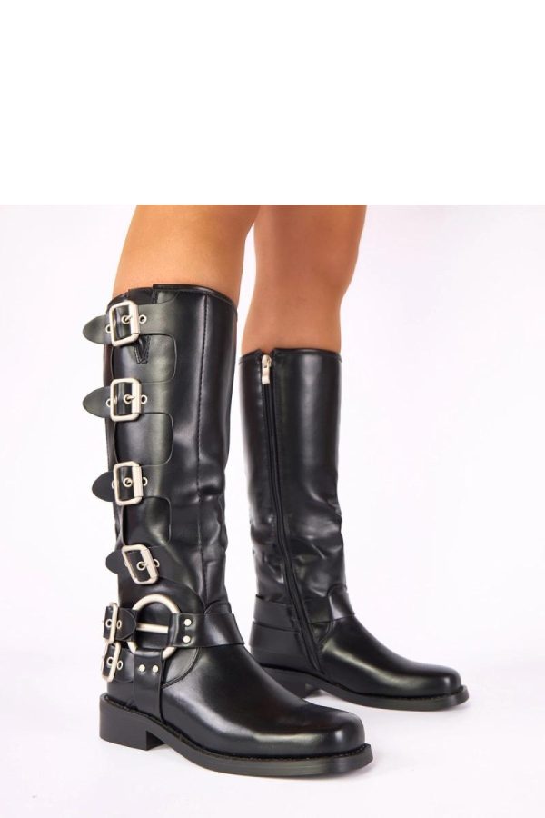 Black Thigh-Hight Boots...Fabric, Footbed, Upper Height and Heel Height
