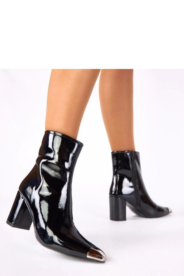 Black Heel Boots...Fabric, Footbed, Upper Height and Heel Height