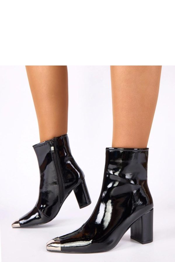 Black Heel Boots...Fabric, Footbed, Upper Height and Heel Height