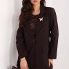 Brown Jacket in Jackets, Vests For Women with Spandex and Polyester