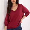 Red Blouse in Women`s Blouses, Tunics with Spandex and Polyester