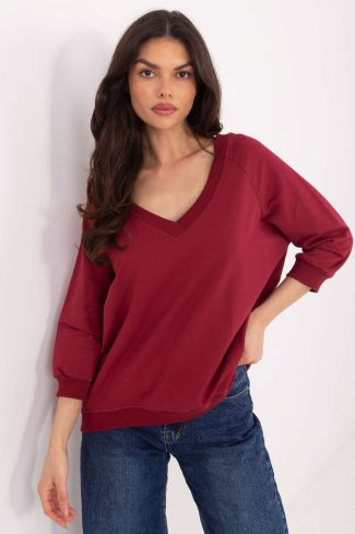 Red Blouse in Women`s Blouses, Tunics with Spandex and Polyester