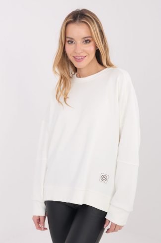 Beige Sweatshirt in Sweatshirts For Women with Spandex and Viscose